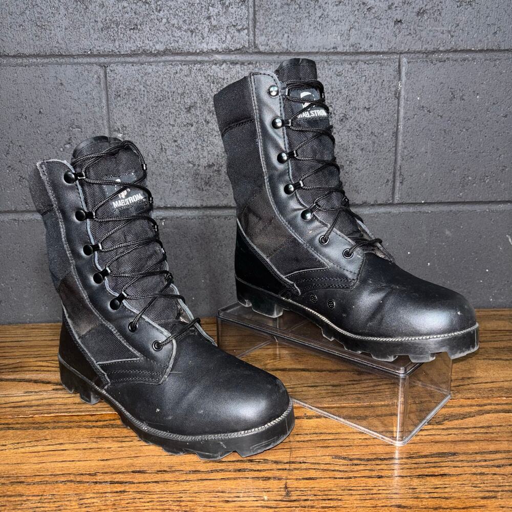 Maelstrom Commando 9” Tactical Boots Men’s 9.5 Black Military Combat